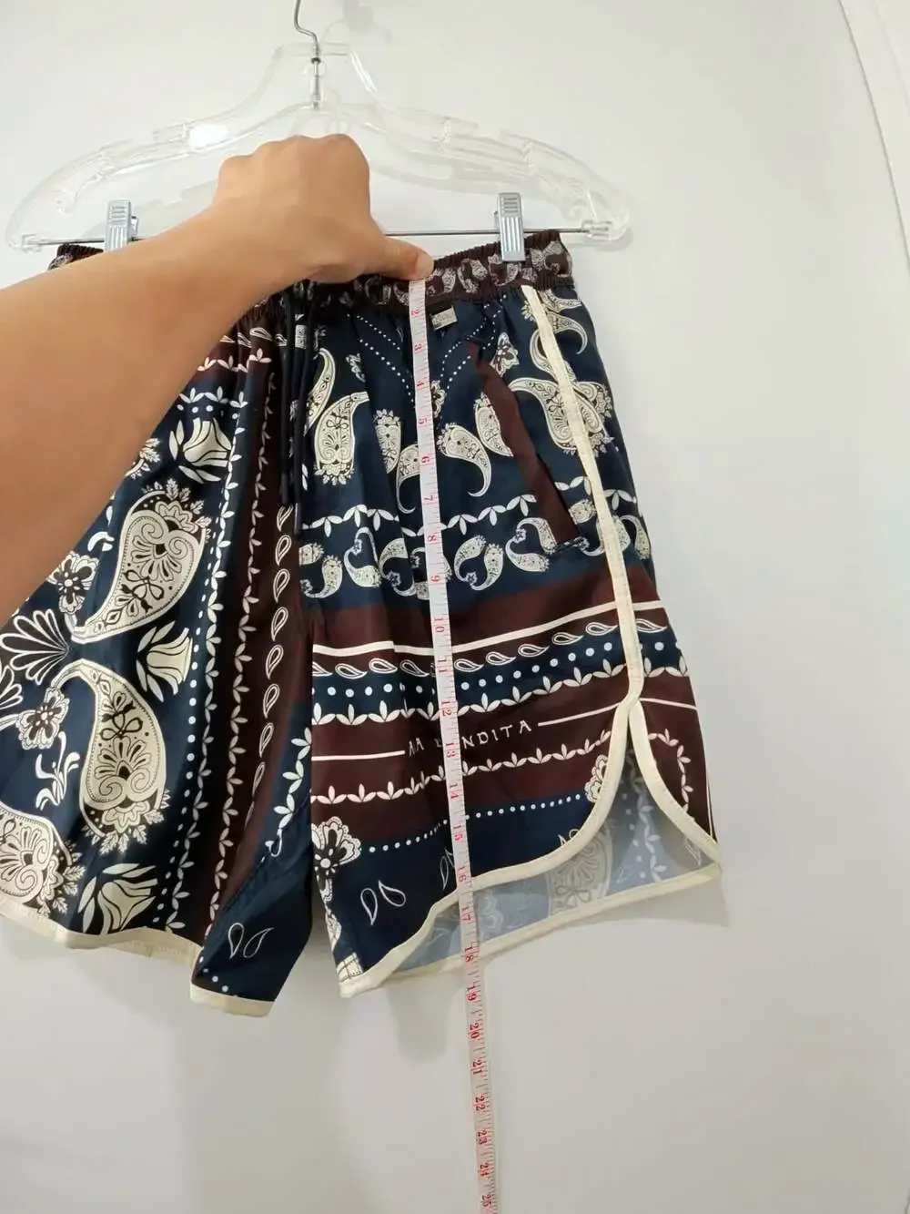 Agua Bendita Paisley Print Swim Trunks Size 30